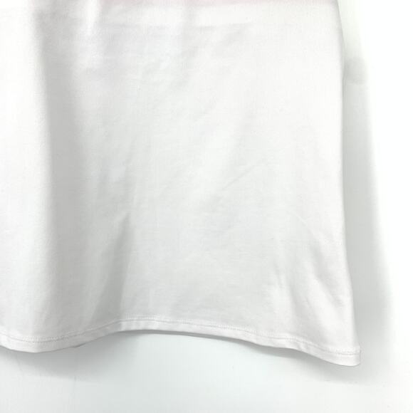 SSI Racerback Activewear Tank Top Womens Sz Medium Red White Built In Shelf Bra - Picture 4 of 6